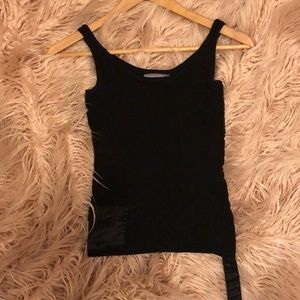 Tristan & Iseut small black tank top